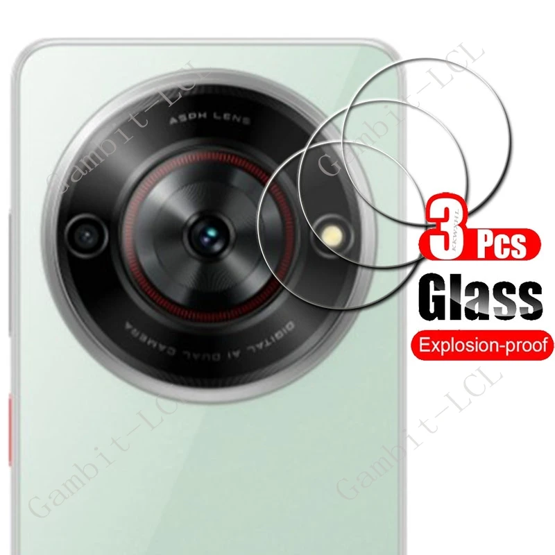 3PCS 9H Tempered Glass For ZTE Blade A75 5G ON ZTEBladeA75 BladeA75 Nubia Focus 5G Back Camera Lens Screen Protector Cover Film