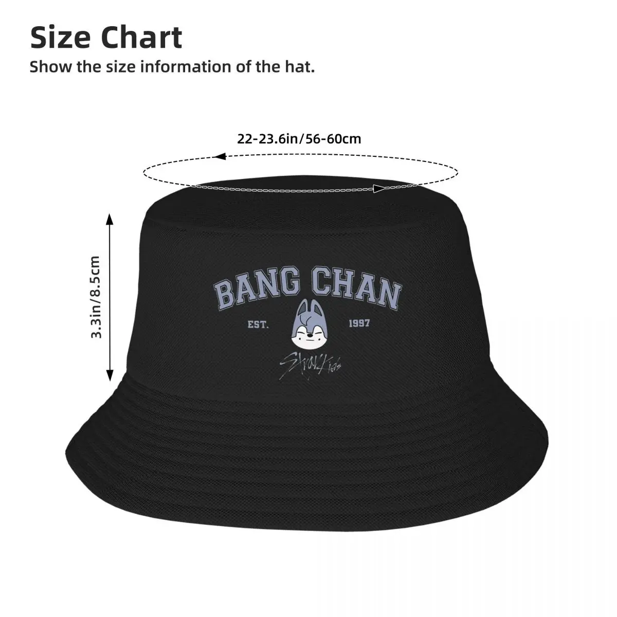 Bang Chan Bucket Hats Panama For Kids Bob Hats Outdoor Fisherman Hats Summer Beach Fishing Unisex Caps