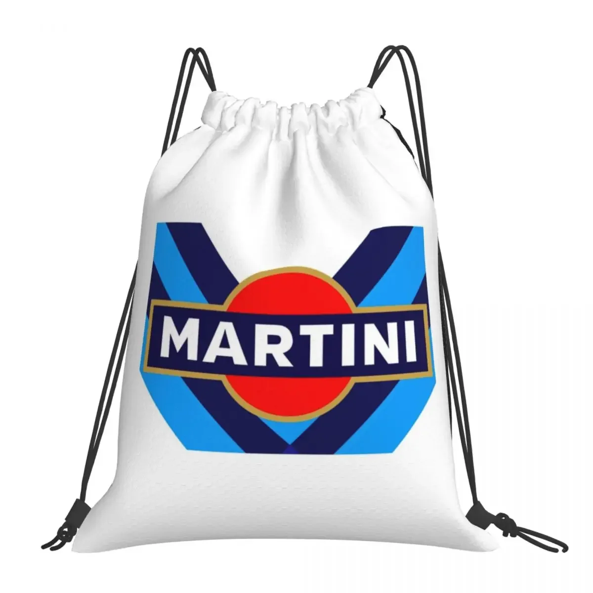 Martini Racing Backpacks Multi-function Portable Drawstring Bags Drawstring Bundle Pocket Sports Bag BookBag For Man Woman