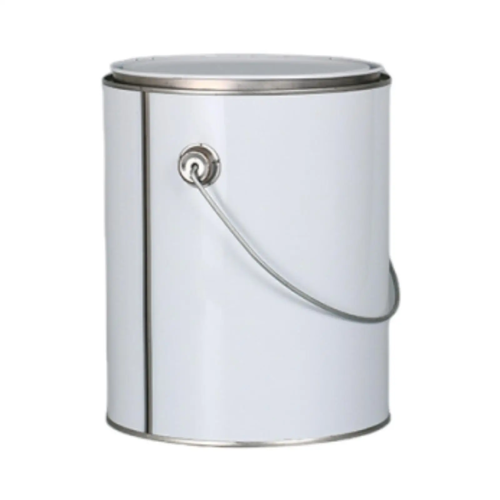 Empty Paint Can 4L Multifunctional with Handle Reusable Storage Container Metal Paint for Solvents DIY Art Supply Paints
