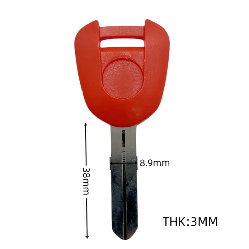 Motorcycle Uncut Blank Replacement Key Removable Chip Housing for Honda CBR650R CBR500X CBR1100 CB1300 NC750 MN4