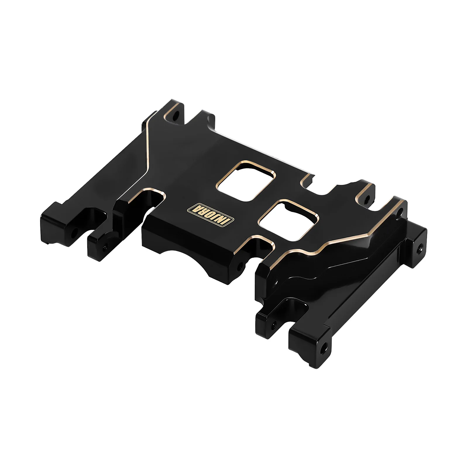 INJORA 172g Brass Skid Plate Transmission Mount for 1/10 RC Crawler FMS FCX10 Upgrade