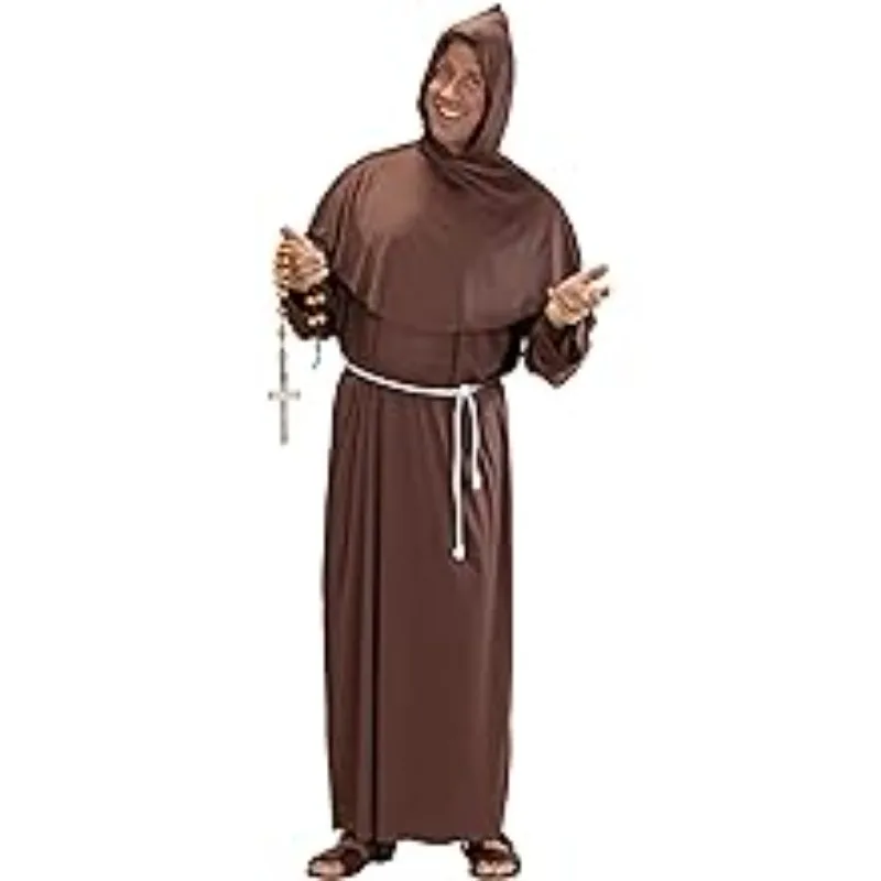 

Adult Monk Costume Medieval Costume Male Priest Costume Male Carnival Costume Adult Fancy Costume for Halloween Party