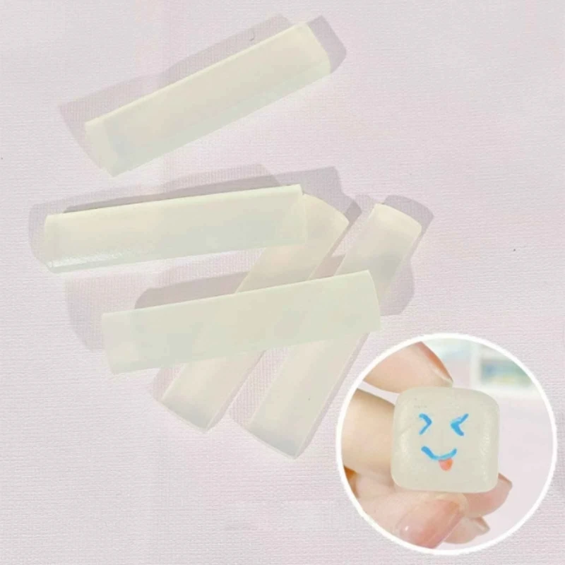 5Pieces  Plastic,Moldable Plastic,Melts in hot Water Jewelry Making Resin Art Supplies Thermoplastic Strips