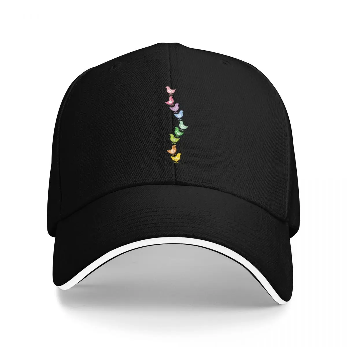 

Balancing Retro Rainbow Chicks  fatfatin Baseball Cap Beach Bag Streetwear New In The Hat Beach Outing Men's Baseball Women's