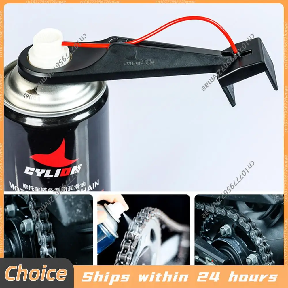 1/2 Stück Motorrad-Kettenöler-Spray, sauberer Kettenwachs-Kettenreiniger-Aufsatz, Motorrad-Kettenöler-Werkzeug für Motorräder