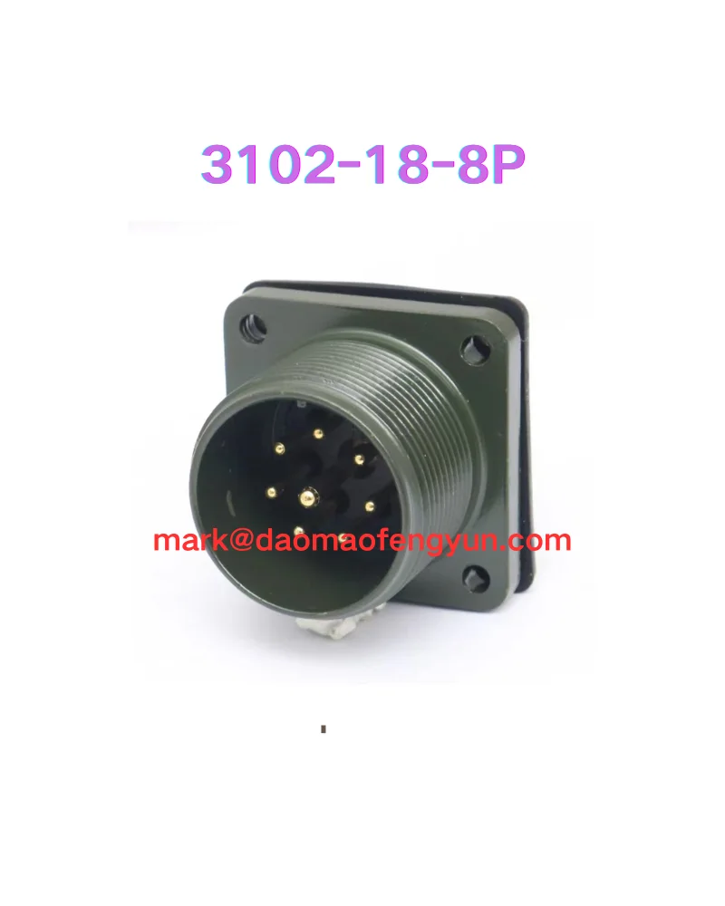 

Водонепроницаемая авиационная разъемная розетка 3102-18-8P, 8-контактная, 3102-18-8P