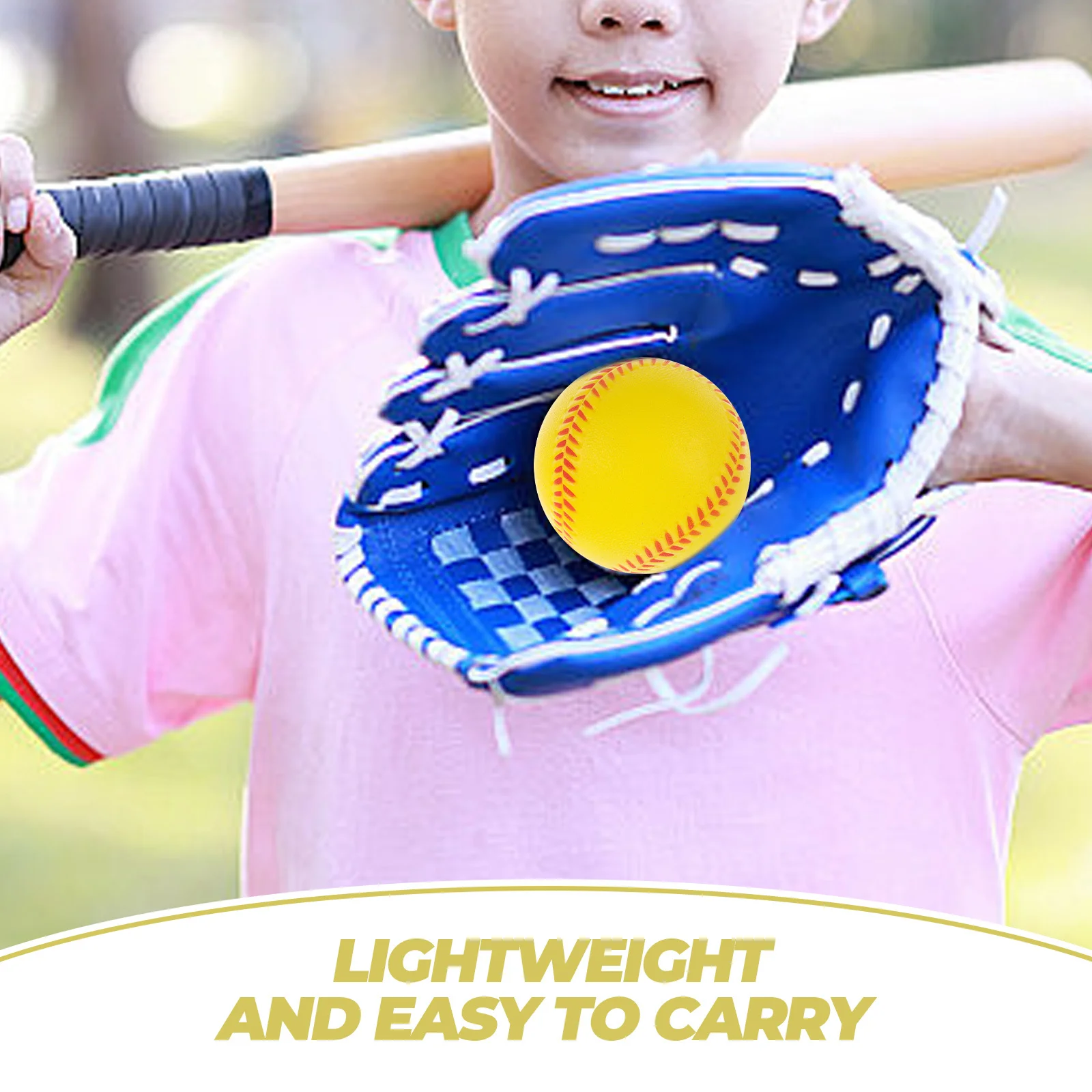 

12Pcs Soft PU Baseballs Lightweight Portable for Kids Beginners Multi-Functional Sports Training Balls Baseballs