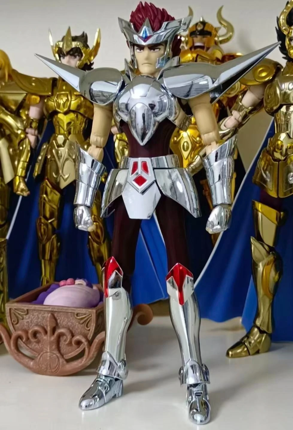 

В наличии: Фигурка Saint Seiya Myth Cloth EX Centaurus Babel Auriga Capella Silver Knights of the Zodiac, модель CS, подарок