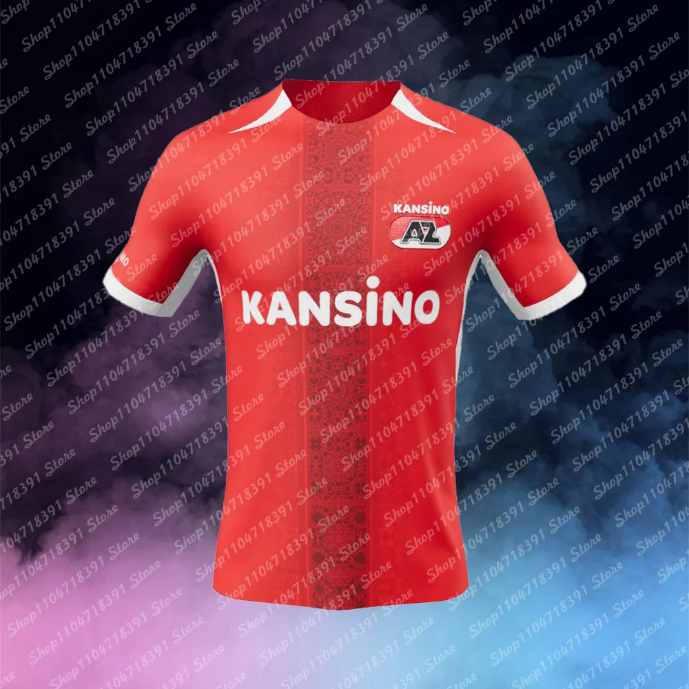 

Adult Kids Football Jersey Summer Soccer Training AZ Alkmaar Home/Away Sports Tops Oversized T Shirt Fashion Men's Clothing