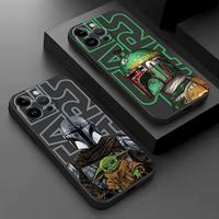 Disney Star Wars Cool Face Phone Case for Apple iPhone 15 16 Pro XS Max 13 14 Plus XR SE 7 8 12 11 Pro plus Matte
