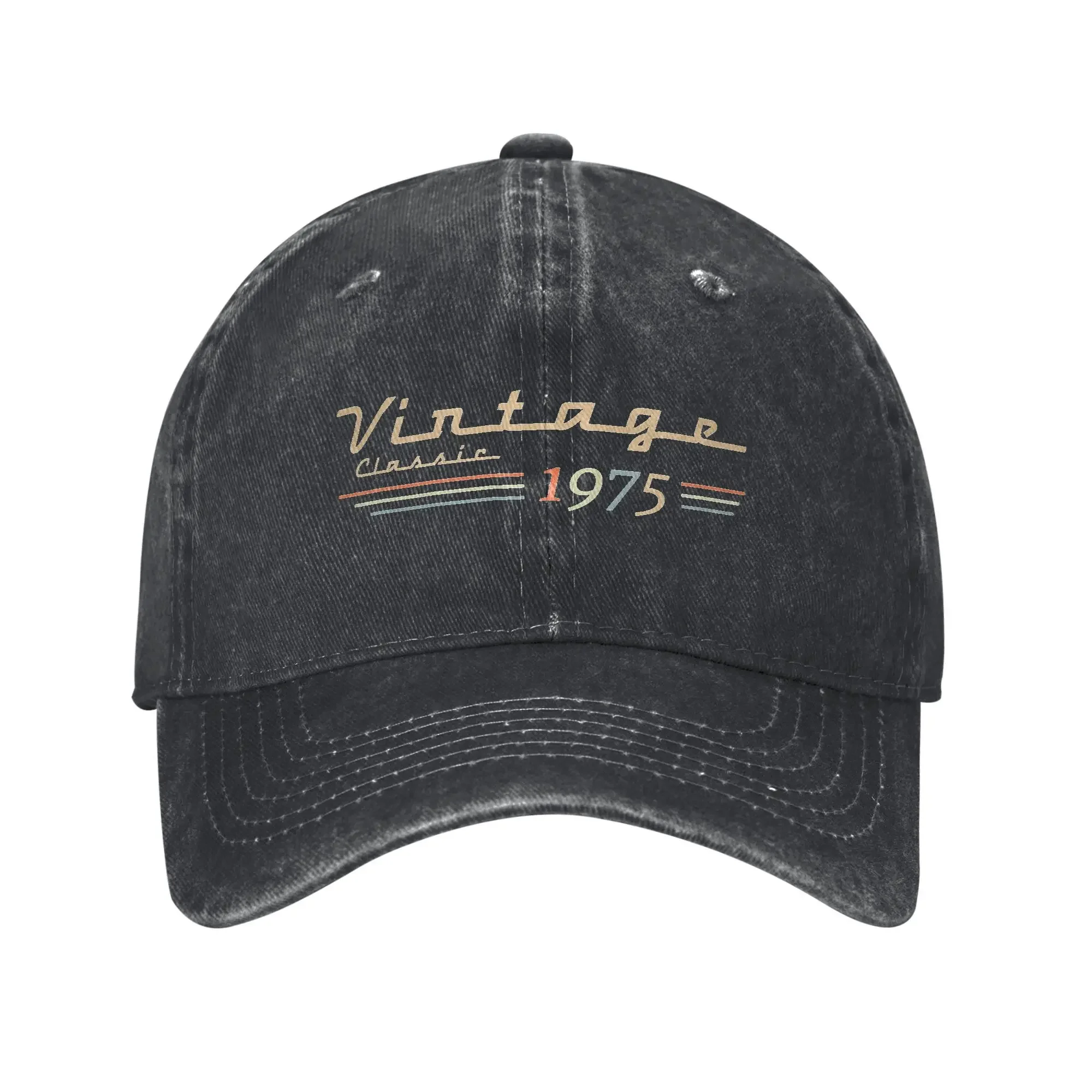 

Vintage 1975 Made In 1975 Baseball Caps Vintage Distressed Washed Snapback Hat for Men Women Outdoor Activities Gift Caps Hat