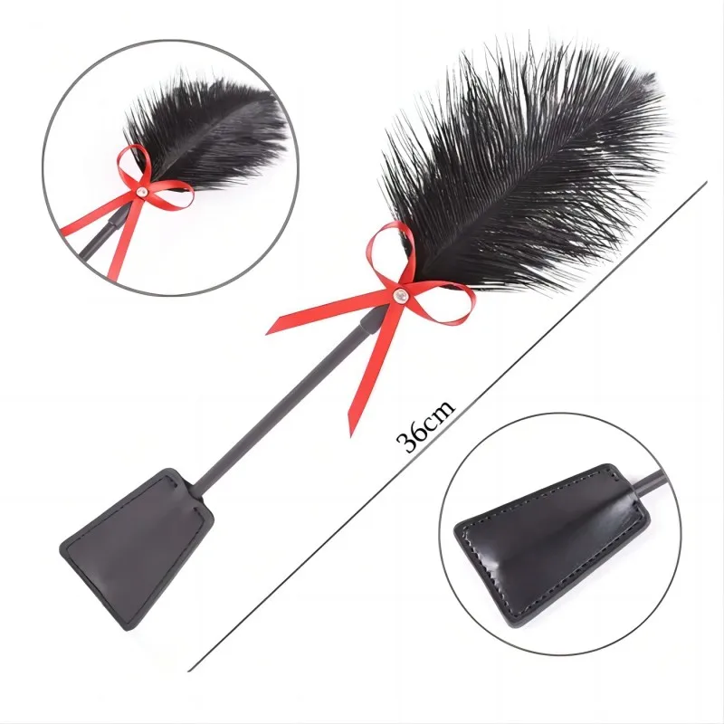 

Fetish Feather Paddle Fantasy Frisky Tickler Sexy Whip BDSM Novelty Toy Sex Toys for womens Adult Games