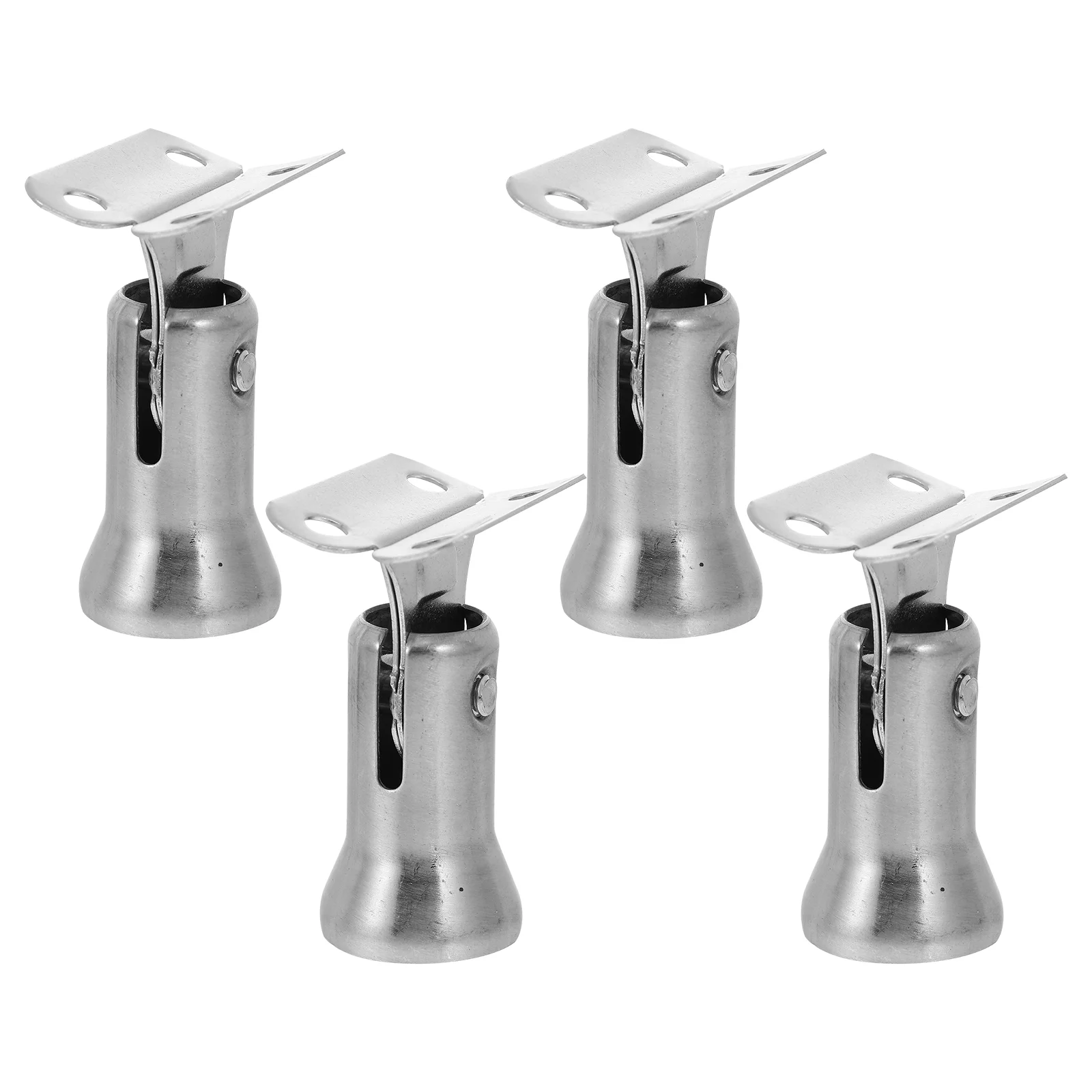 4 PCS Stair Railing Post Handrail Bracket Banister Column Activity Head 304 Stainless Steel Support