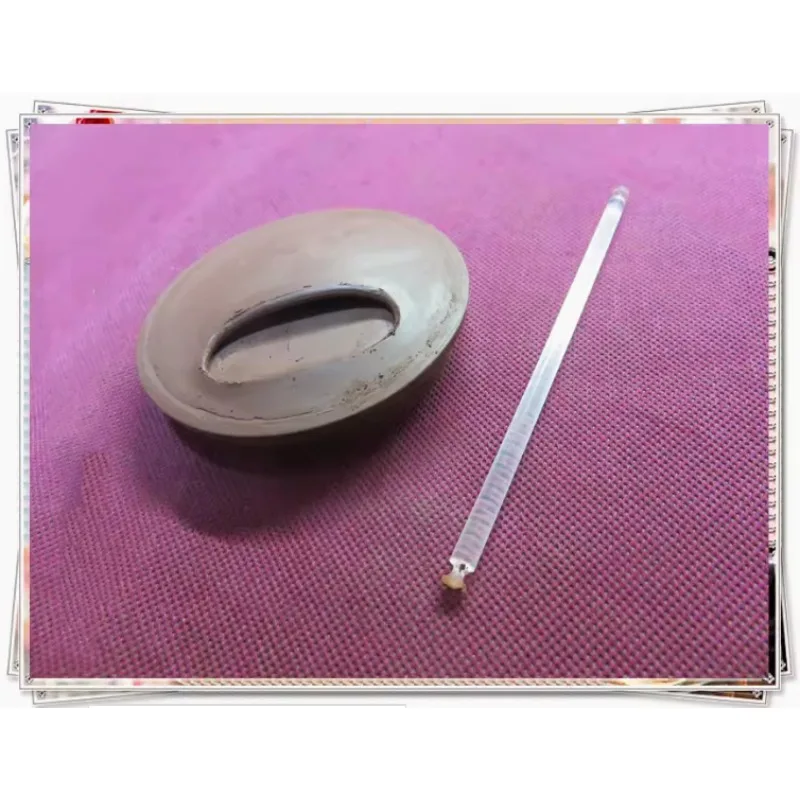 Purple Clay Pot Tool Copper/machine Glass Rod  DIY Ceramic Spout Button Cover Clay Sculpture Modeling Repair Round Pottery Tools