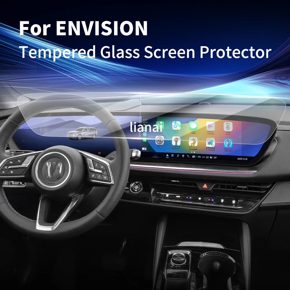 Screen Protector for 26 Buick Enbison Tempered Glass GPS Navigation Display Film Vehicle Interior Scratch-resistant Accessories