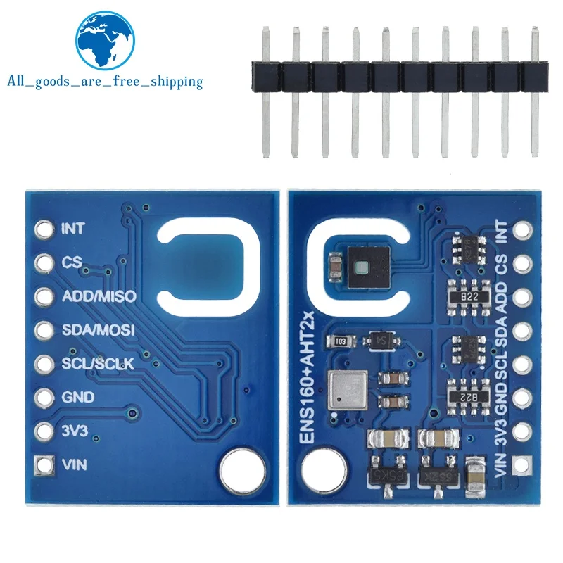 ENS160+AHT21 CARBON Dioxide CO2 eCO2 TVOC Air Quality And Temperature And Humidity Sensor Replace CCS811 For Arduino