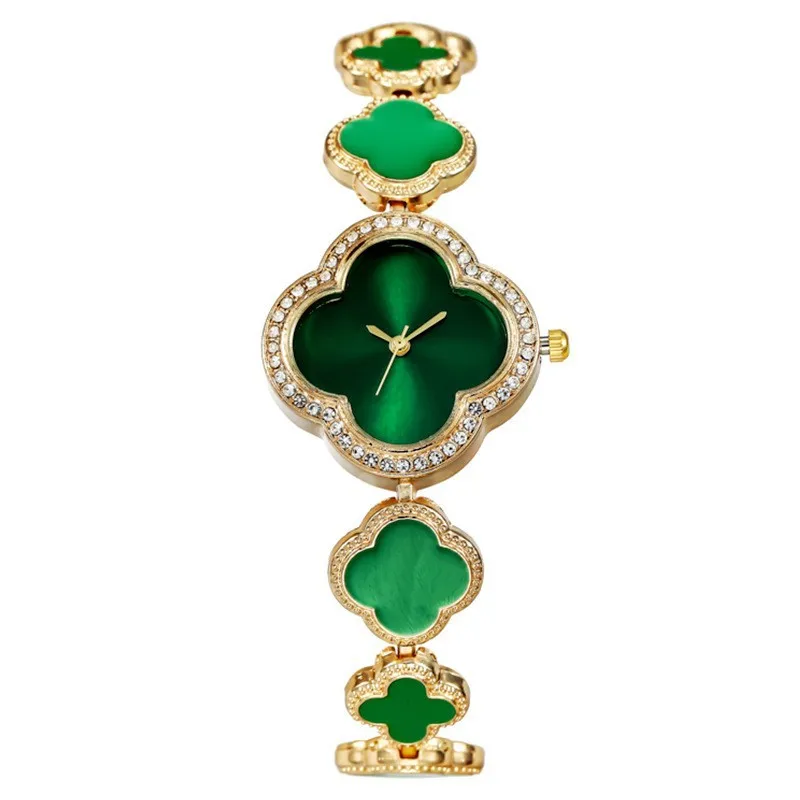 Four-leaf Clover Fashion Quartz Wrist Watch for Women Casual Timepiece Female Watches Casual Ladies Watch Daily Wear Girl Gifts