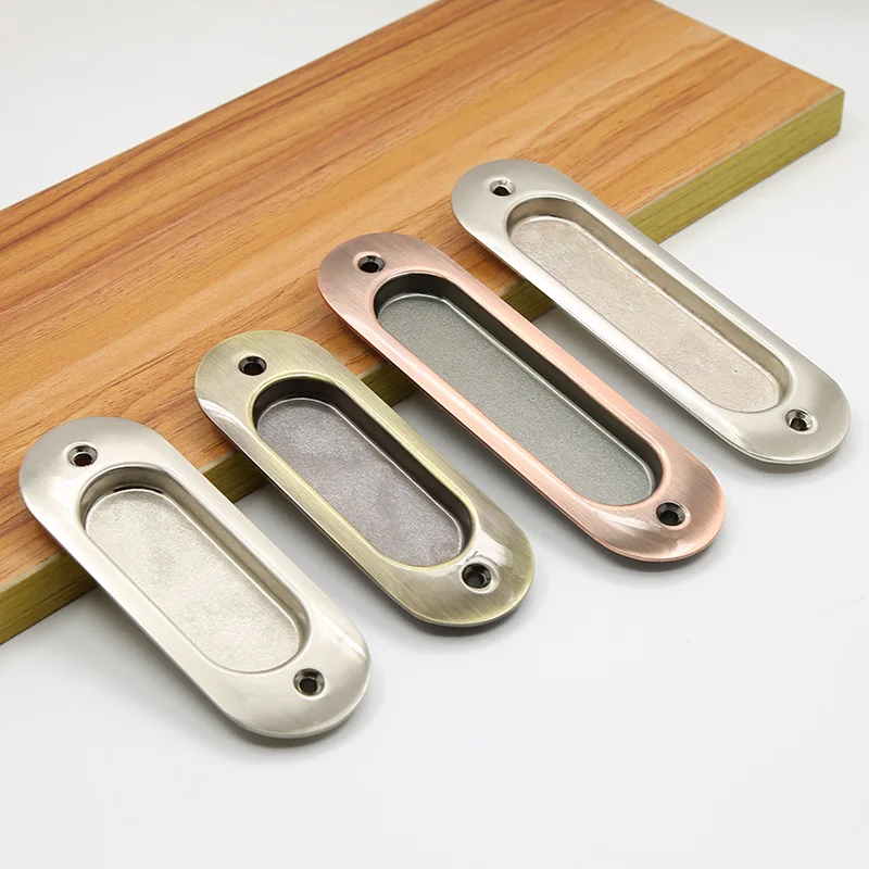 Recessed Flush Pull Handle Cupboard Knobs Kitchen Door Handles Cabinet Pull Furniture Inset Drawer Hardware Bar Wardrobe Handle