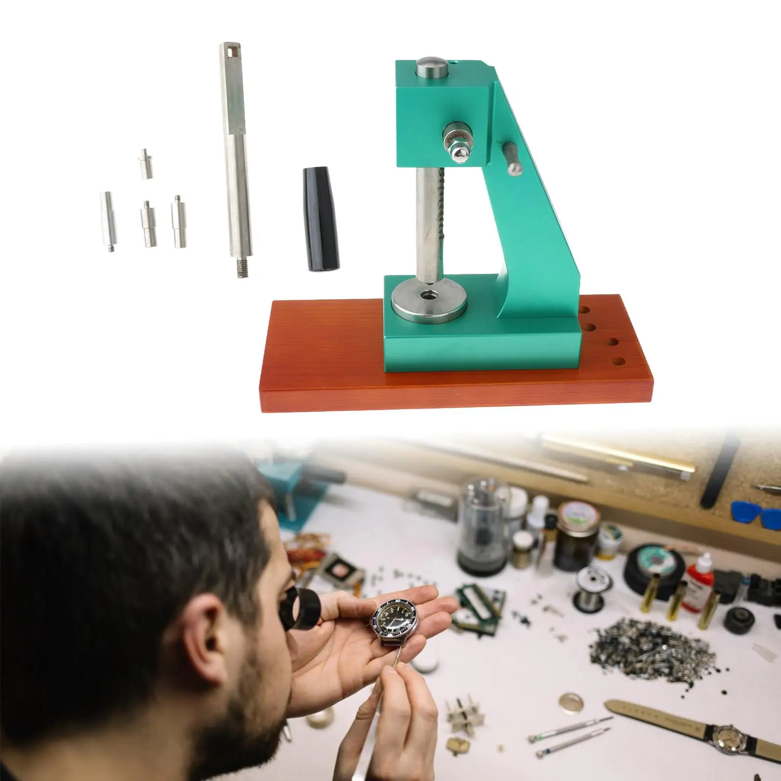 Watch Cover Press Closer Watch Repair Tool ,Jewelry Shop Practical Accessory Presser Back Case Closer Watch Press Tool