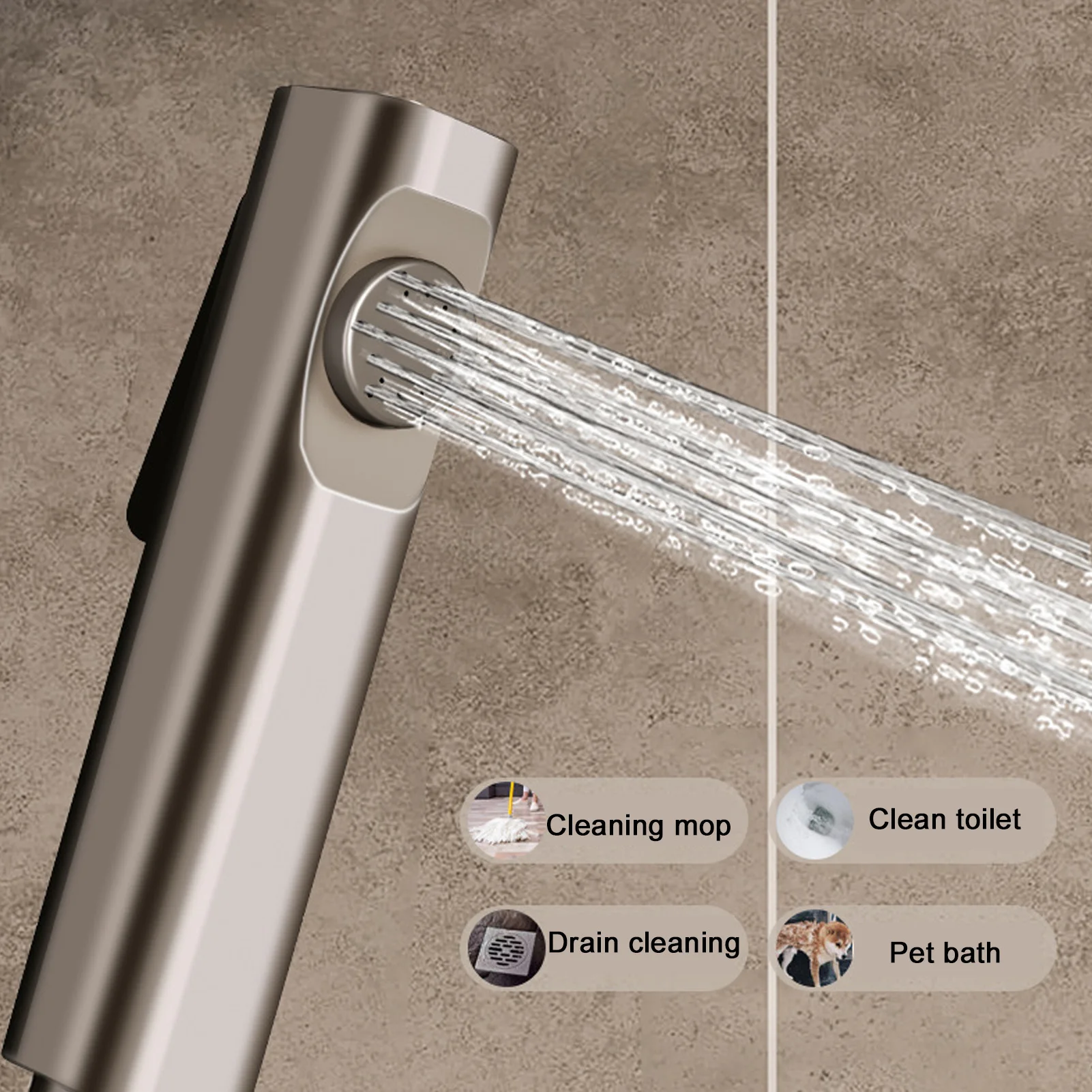 Badezimmer-Duschkopf-Set Schnelle Dekontamination 4 Wasserabläufe Unabhängige Steuerung Regendusche Badezimmer-Duschsystem für Zuhause – Detail 13