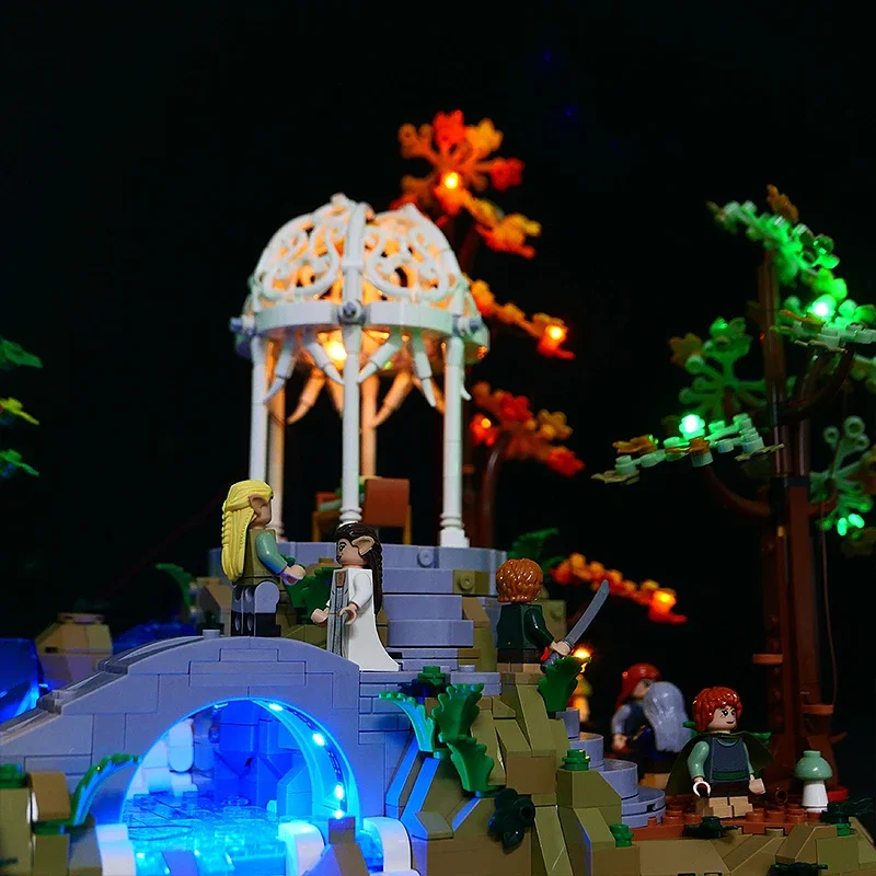 DIY RC LED Light Kit For LEGO 10316 The Lord of the Rings: Rivendell   (Only LED Light,Without Blocks Model)