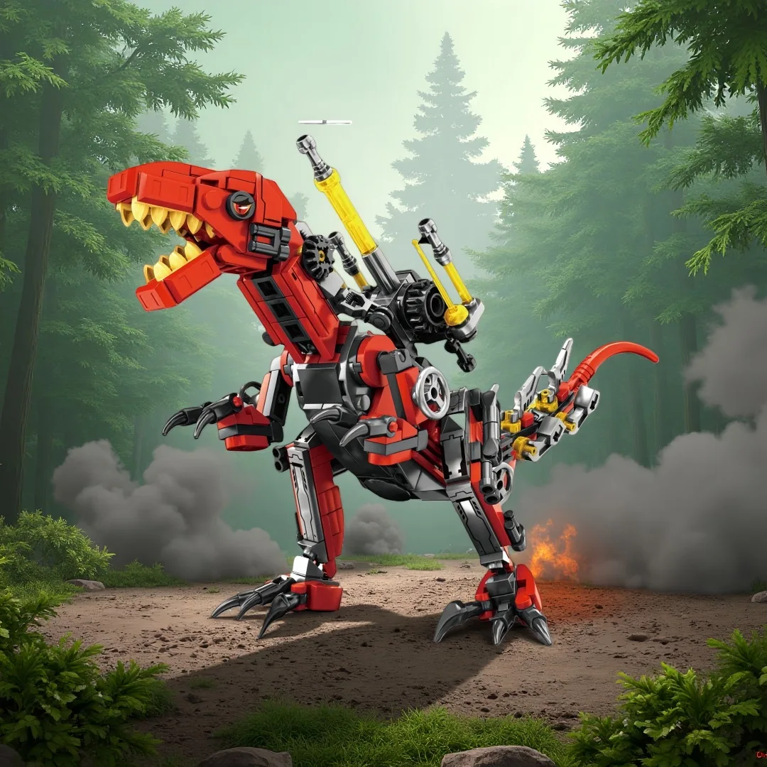 

Меха-тираннозавр, трецератопс, велоцираптор-динозавр, строительные блоки, игрушки-улюбимые праздничные подарки для мальчиков, игрушка-головоломка, простая сборка