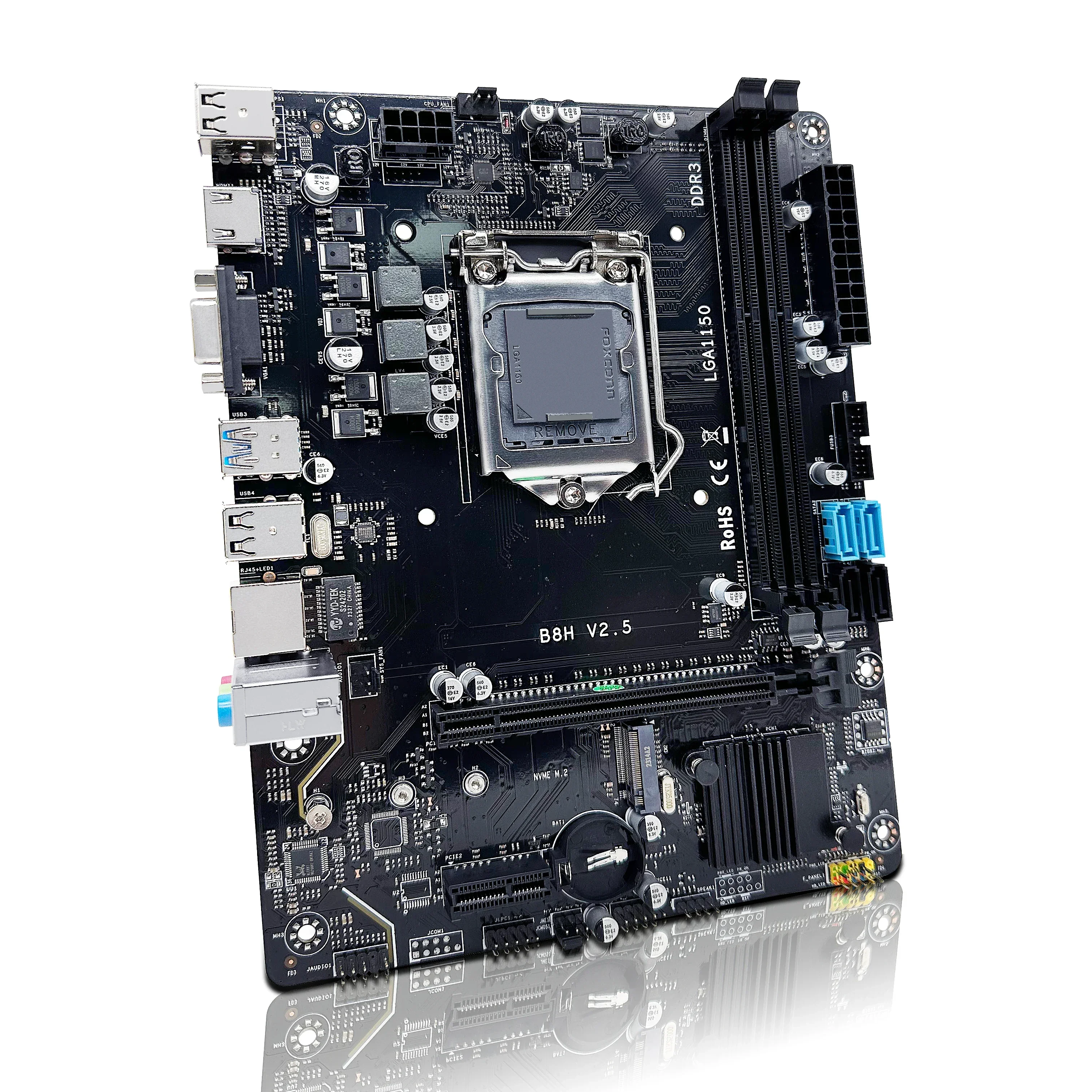 Placa base ZSUS H81 LGA 1150, Base de soporte para placa base Pentium Celero Core i3 i5 i7 4. ° procesador DDR3 RAM SATA3.0 USB3.0