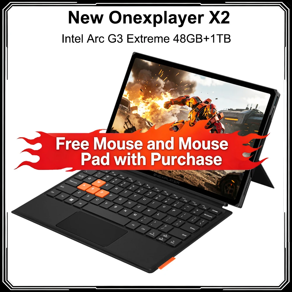 Gaming Console X2 - Portable OneXPlayer X2 3-In-1 Gaming Laptop