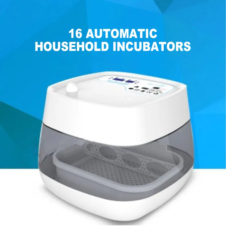 

LN2-16 Incubator Fully Automatic Household Incubator 220V Incubation Tools ABS 16 Incubators Chicken Duck Goose Egg Incubator