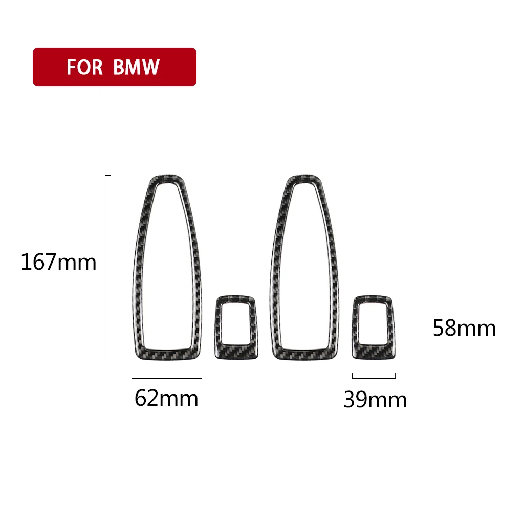 4PCS Car Door Window Switch Frame For BMW F20 F30 F34 F36 F48 1 3 4 Series Decorative Cover Auto Parts