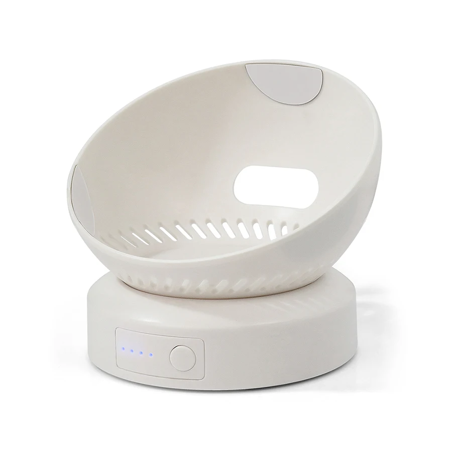 PlusAcc Batterie Pour Echo Dot 4e Et 5e Génération - Support Portable Blanc (Batterie Uniquement)