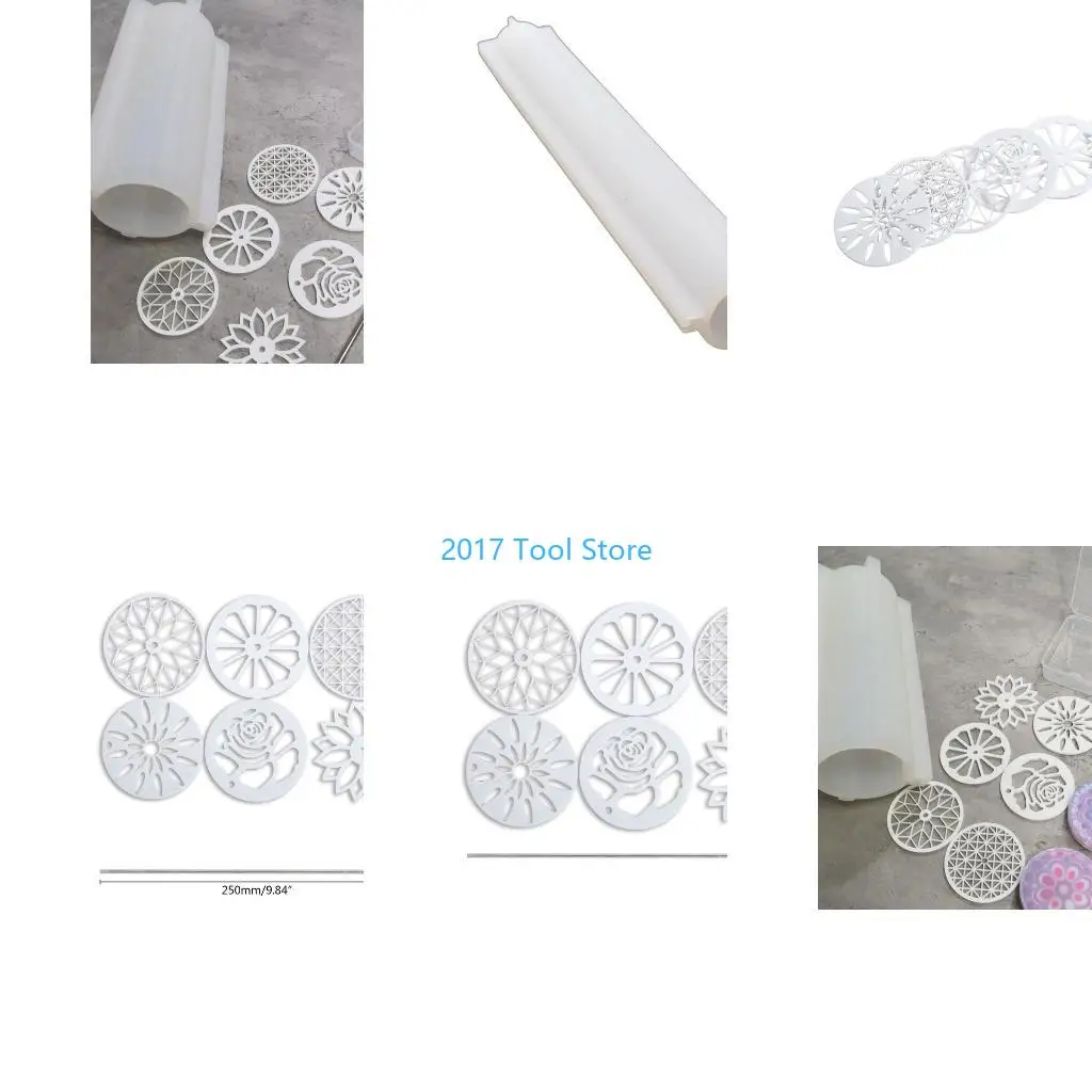 

K92A Multi-function Soap Making Tools Set 6 Design Exquisite Flowers Template Pull through Designs Tools Soap Tools