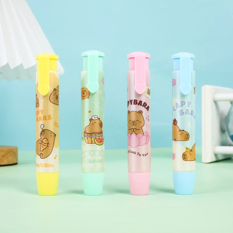 

Capybara Cartoon Press Eraser Cute Stationery Kindergarten Creative Rubber Learning Office Supplies Gifts