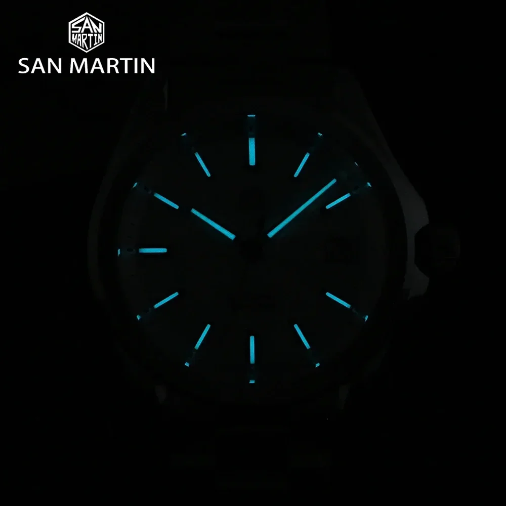 San Martin Original 2024 New Gada Fashion Sport Watch 39mm NH35 Automatic Mechanical Men Watches Dress Waterproof 100m Luminous