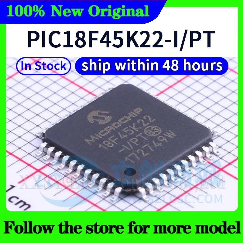 PIC18F45K22-I/PT In stock