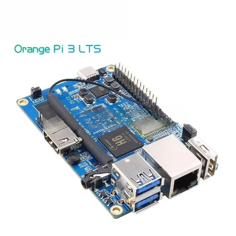오렌지 파이 3 LTS 2GB 램 8GB EMMC 싱글 보드 컴퓨터 올위너 H6 SoC 오픈 소스 보드 컴퓨터 안드로이드 9.0 우분투 데비안 실행 가능