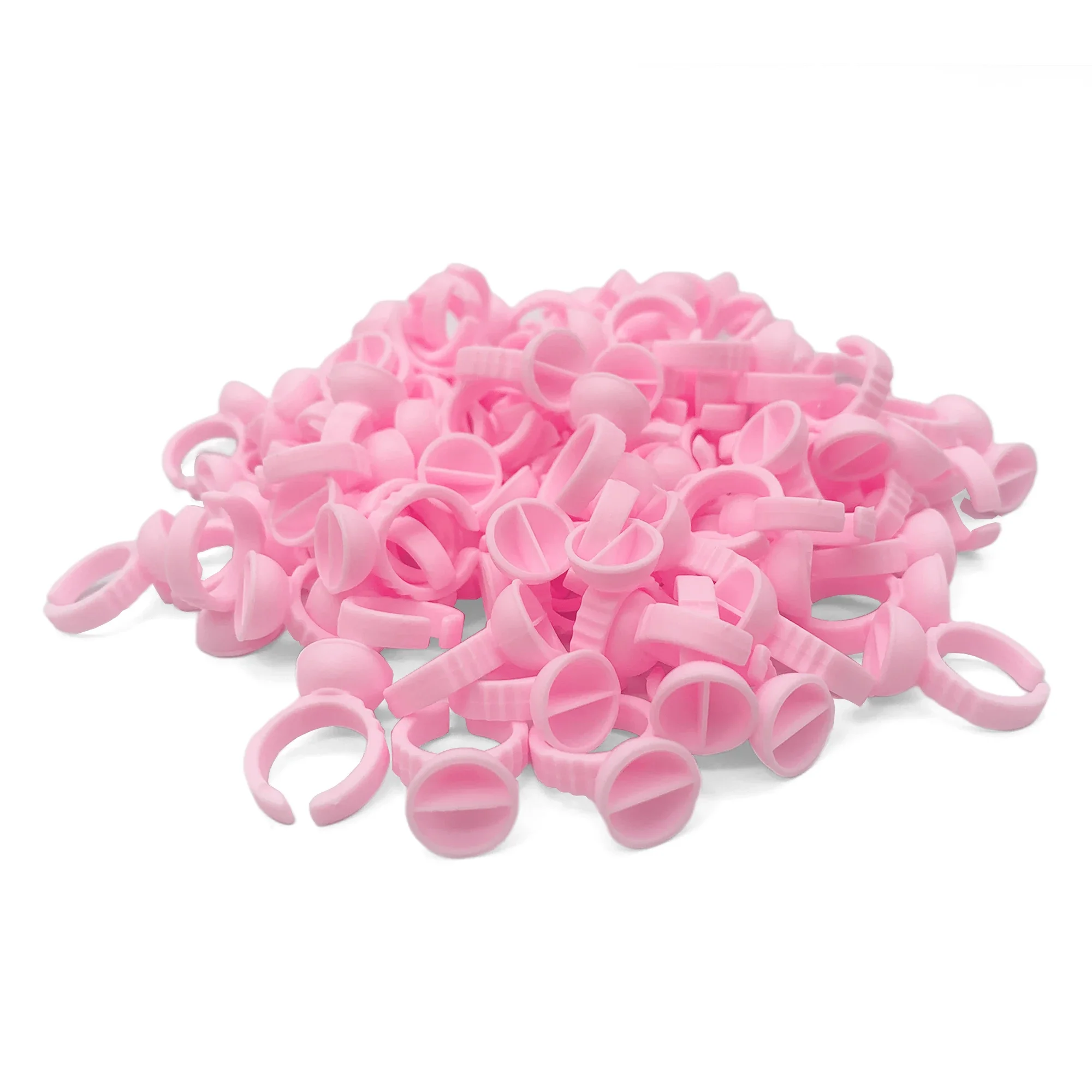 500 個使い捨てまつげエクステンション接着剤リングまつげエクステンション接着剤ホルダーホルダー接着剤容器タトゥー顔料