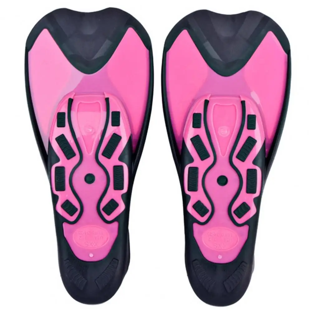 Diving Fins Swimming Flipper Swimming Training Fins Snorkeling Flippers Short Blade Flippers Leg Strength Building Swim Flippers