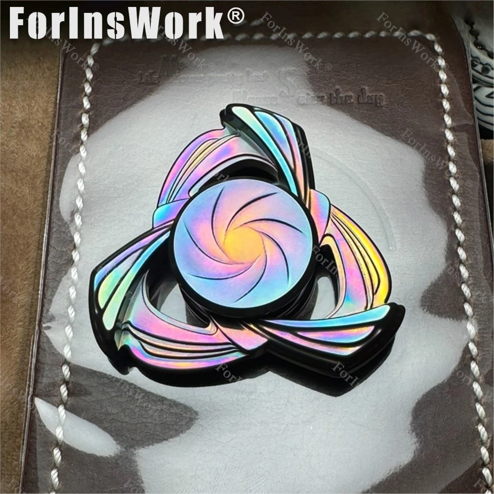 ELE Fidget Spinner Meranti Metal Slider Fidget Finger Toy Gear Fidget Anxiety Inside Out Fidget Spinner Metal
