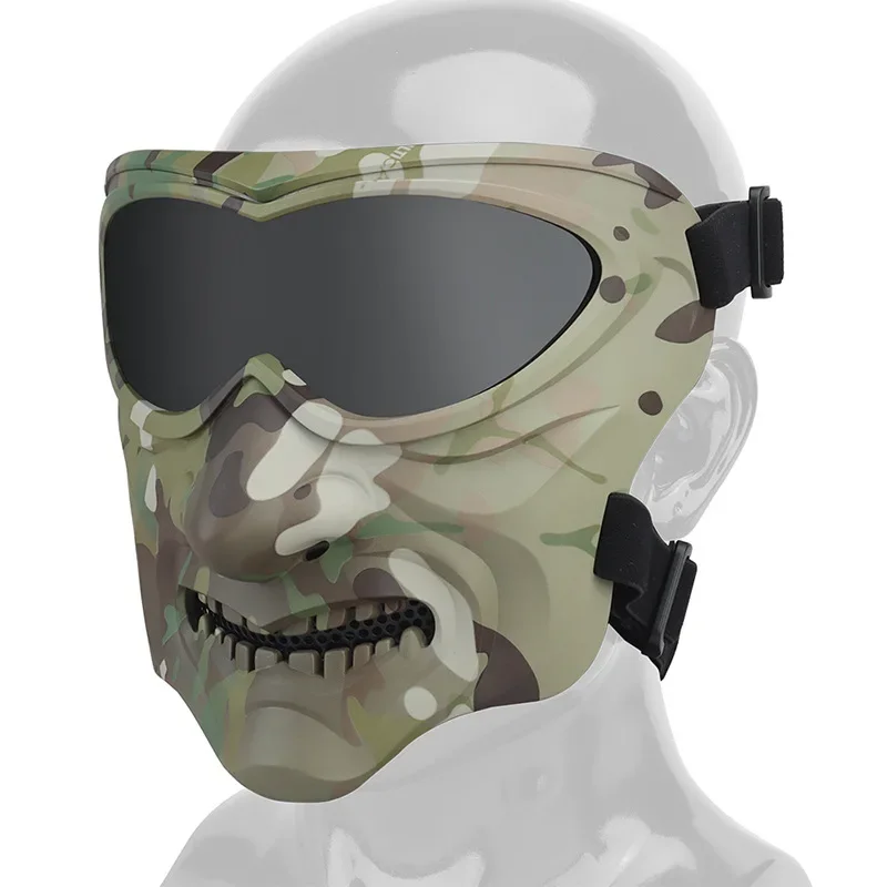 ATYUDRO Tactical Full Face Mask Protective Shooting Hunting Safety CS Wargame Gear Paintball Accesories Outdoor Sports Equipment