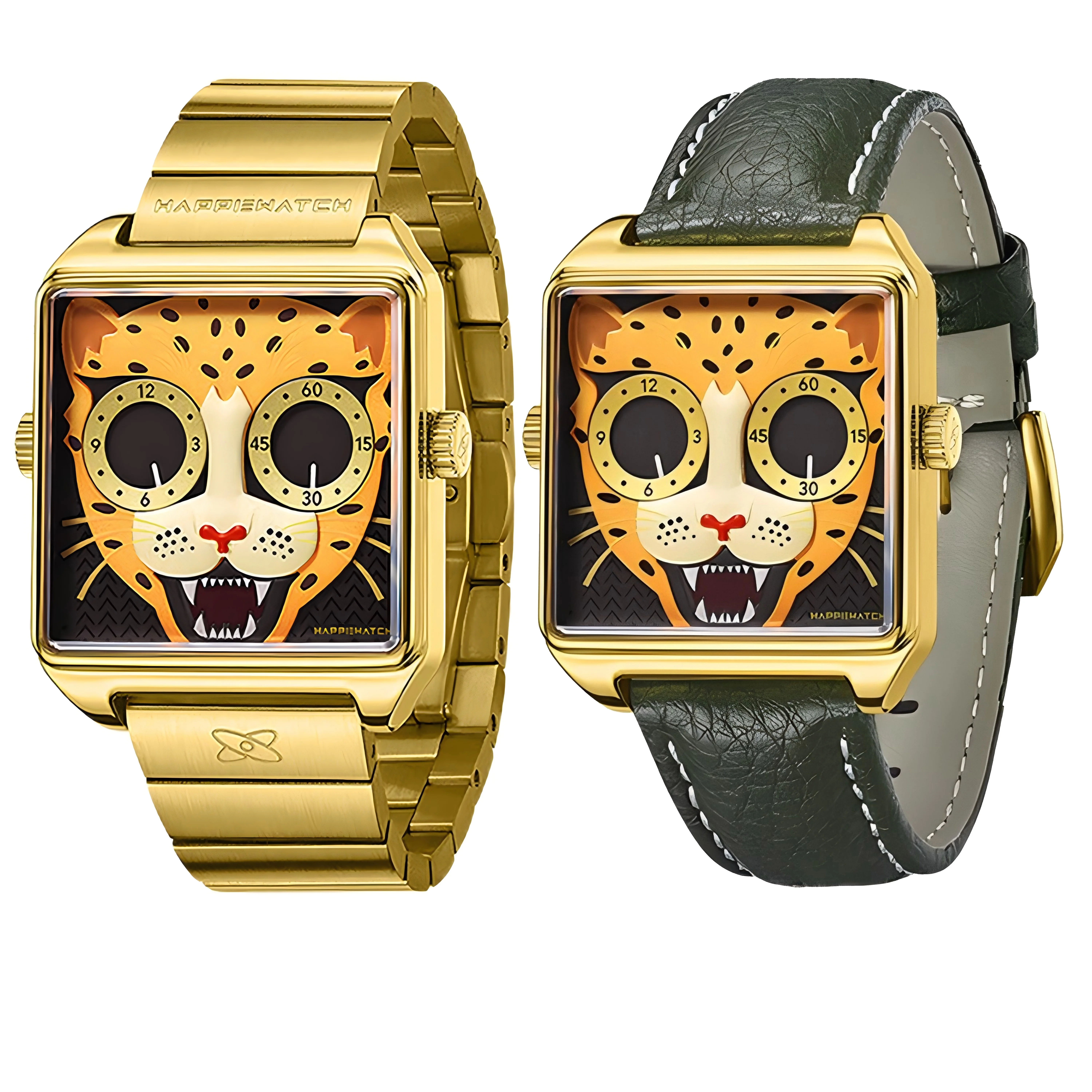 Happie Watch Luxury Couple Women's and Men's Stainless Steel Alloy Quartz Watch Diamond Calendar Lover's Wrist Watches for Men