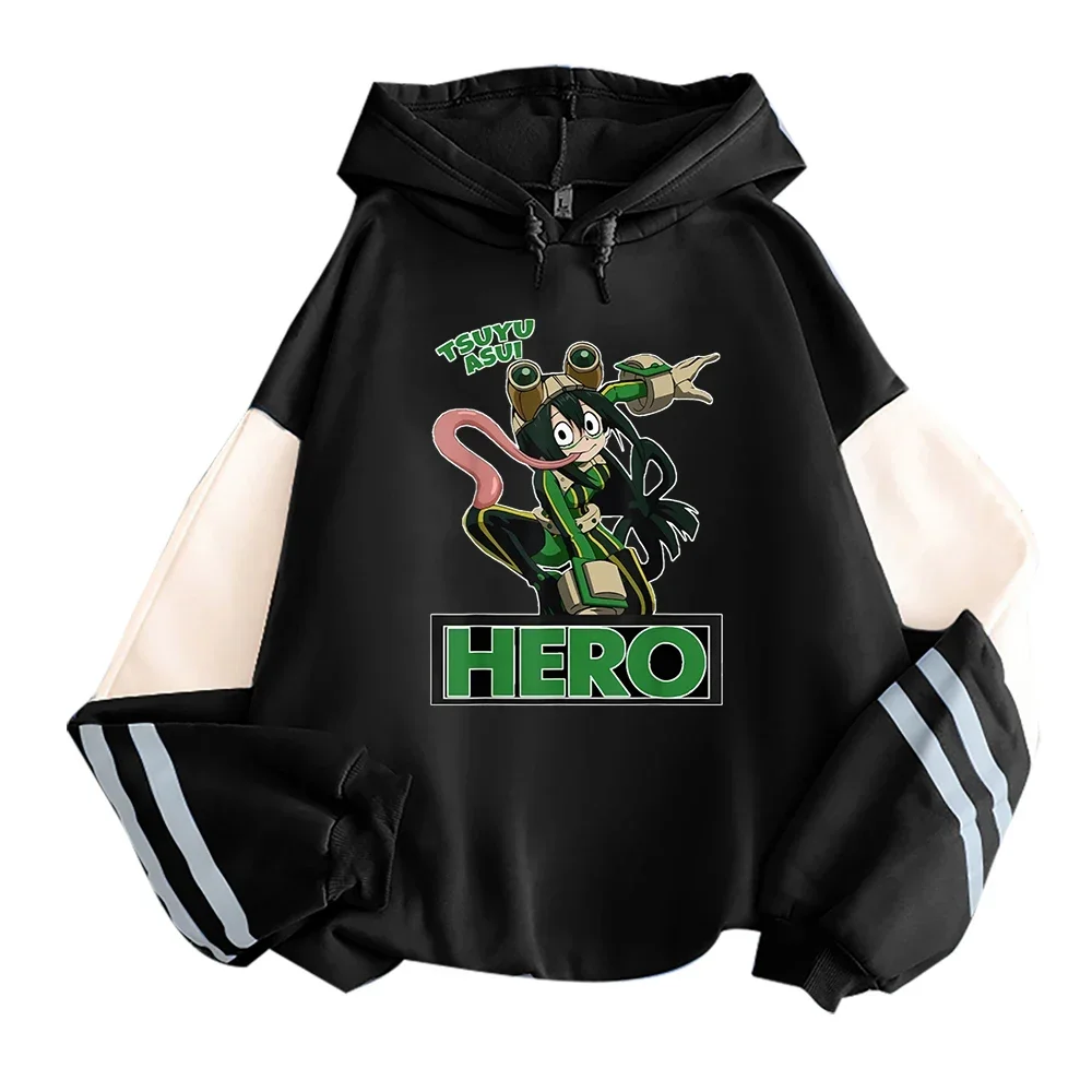 My Hero Accaademia Boku No Hero Academia Anime Hoodies Women Funny Girl Manga Tsuyu Asui Streetwear Harajuku Goth Loose Sweatshi