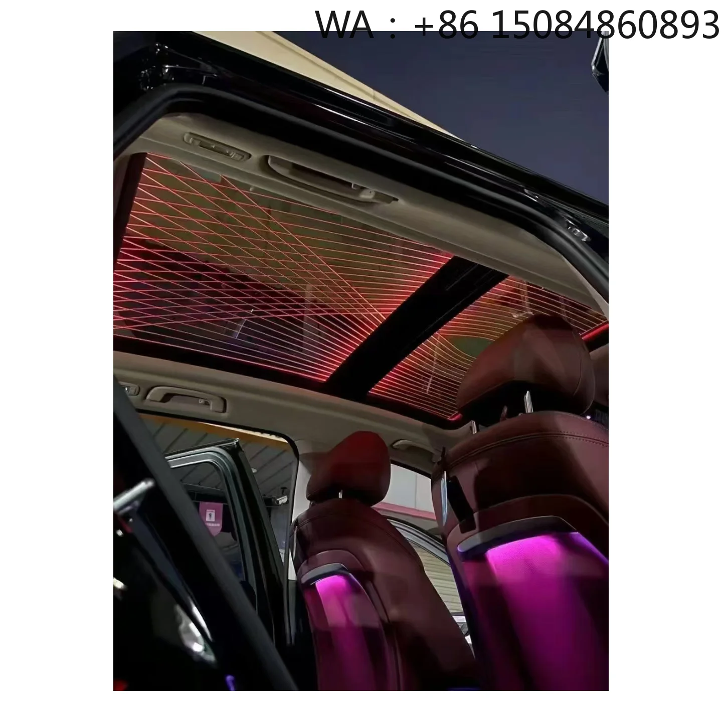Piano Black Panel Symphony Ambient Light Interior Trim Decor for 2016 2022 X1 F48 2018 2023 X2 F39