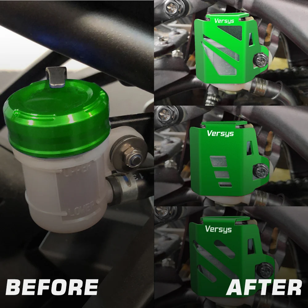 FOR Kawasaki Versys 300/650/1000 X300 Motorcycle Accessories Brake Reservoir Protector Fluid Reservoir Guard Cover Protection