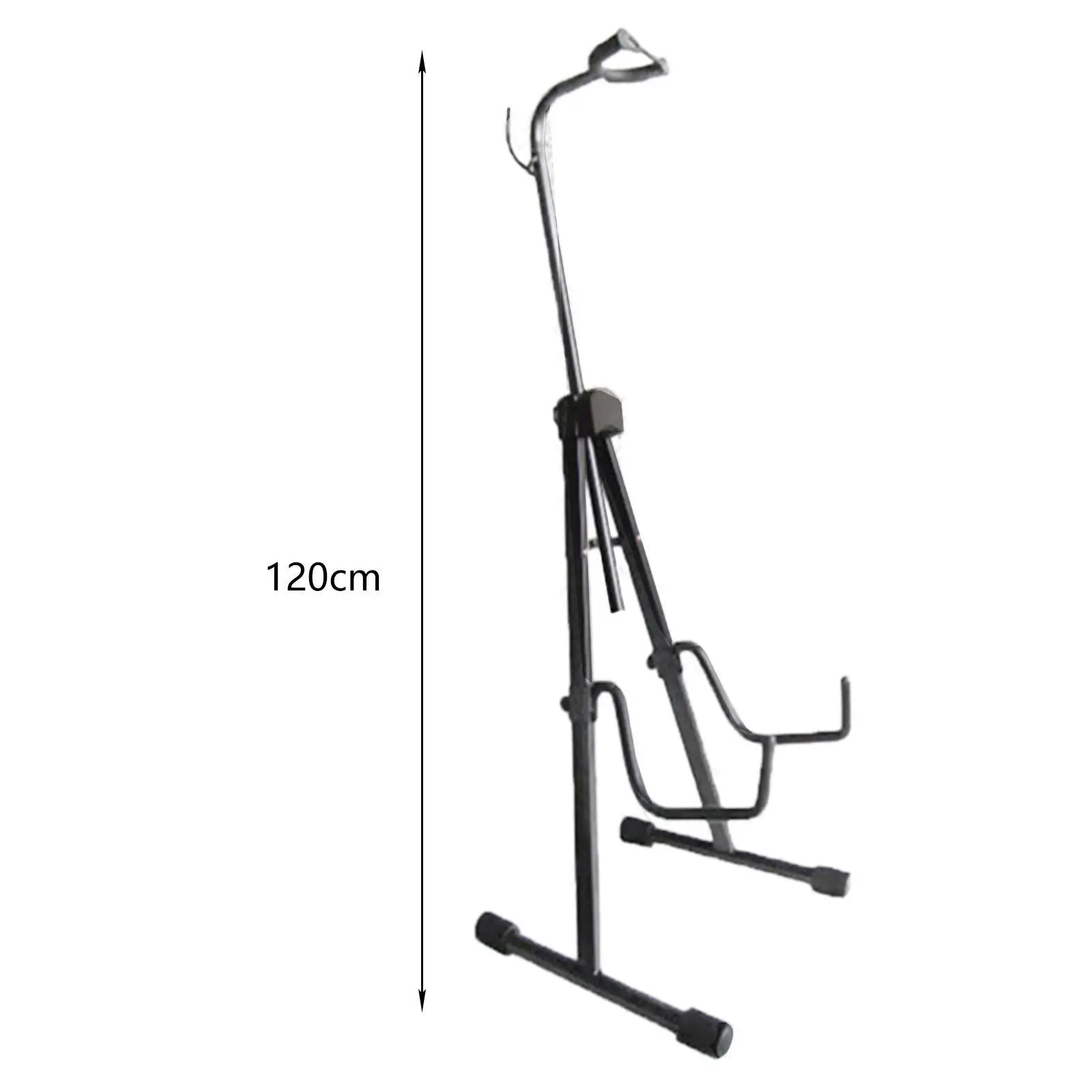 Metal Cello Display Stand with Hook Foldable Professional Black Color Sturdy