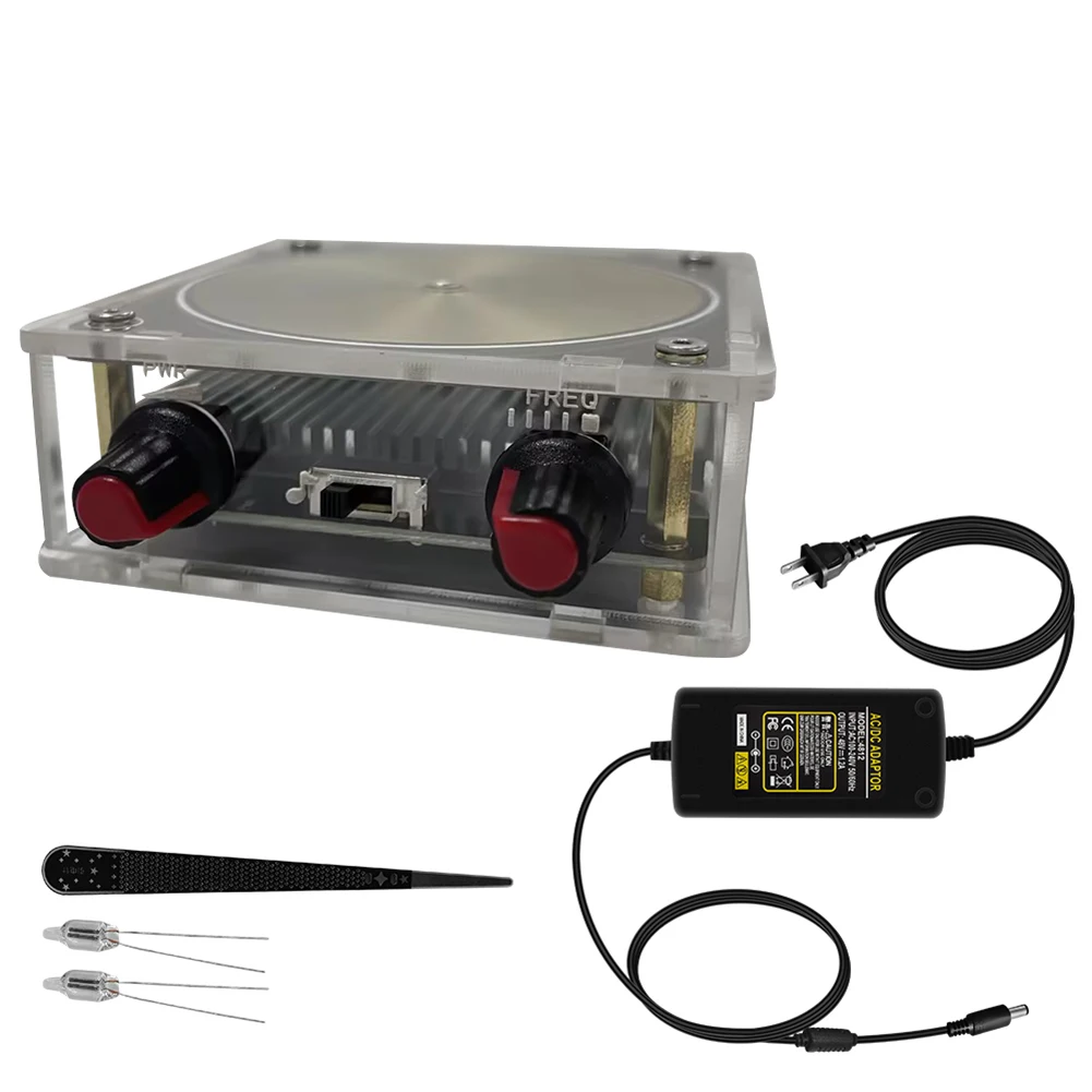 Música para bobina de tesla alto-falante transmissão sem fio tocável palma de faísca artificial para bobina de tesla ensino de ciências experimental