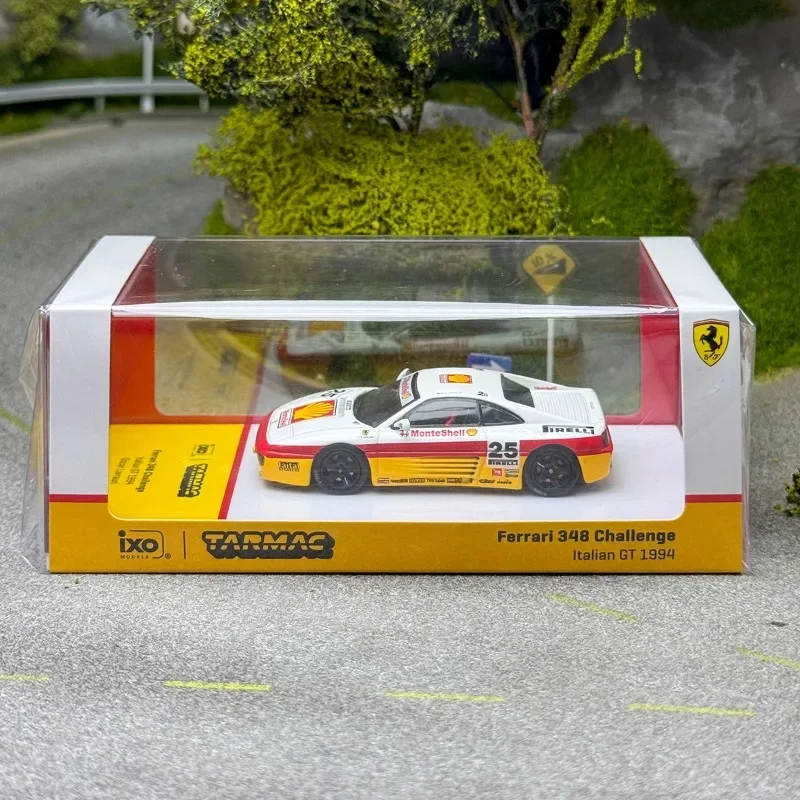 Tarmac Works 1/64 Ferrari 348 Challenge Italian GT 1994 Metalowy Model Auta Zabawka Odlewany Ciśnieniowo Prezent