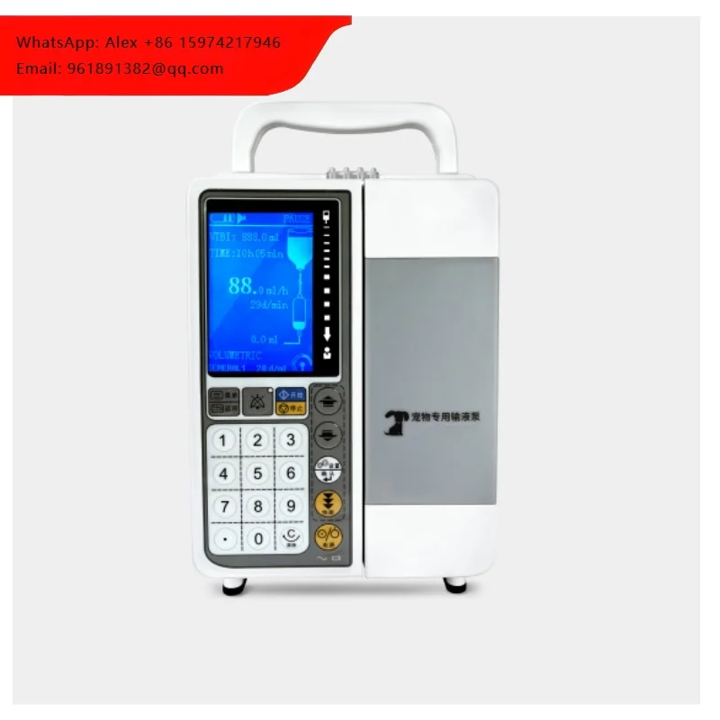 

Ветеринарный инфузионный насос с сенсорным экраном, одно- и двухканальный, для ветеринарных клиник