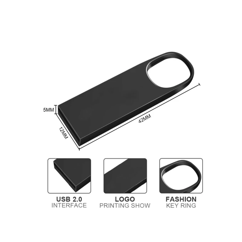 10PCS Custom Logo USB Flash Drive Metal Drive2.0 Pendrive 32GB 16GB 8GB High Speed Key Usb Stick Flash Memory 64GB Photography